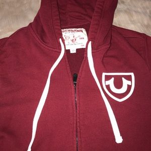 Maroon True Religion Hoodie